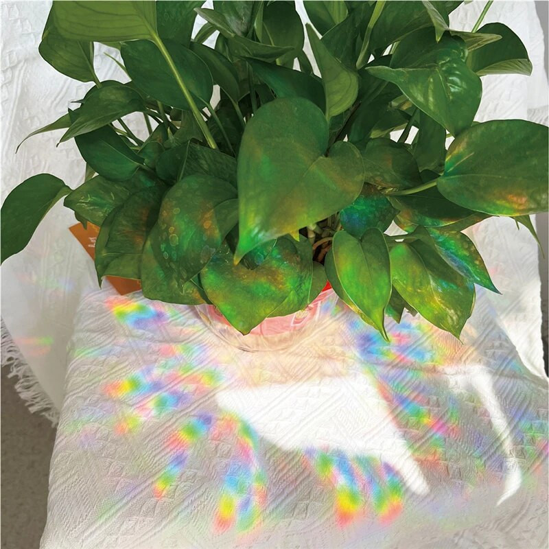 2023. aasta uued vikerkaarprisma elektrostaatilised klaasist kleebised PVC lehtedest staatilised aknakleebised päikesepüüdja kleebis päikesepüüdja seinakleebis