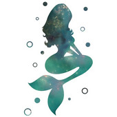 Mermaid Sun Catcher uzlīmes logiem Dzīvojamās istabas mājas dekors Nāras sienas uzlīmes Vinila multfilmas sirēna princeses sienas uzlīme