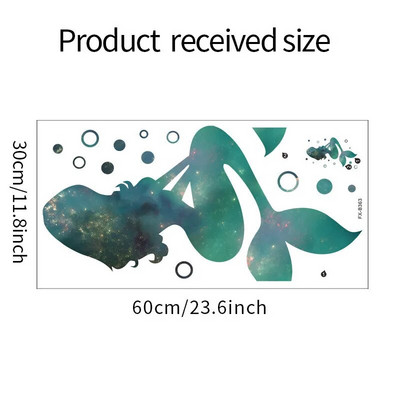 Mermaid Sun Catcher uzlīmes logiem Dzīvojamās istabas mājas dekors Nāras sienas uzlīmes Vinila multfilmas sirēna princeses sienas uzlīme