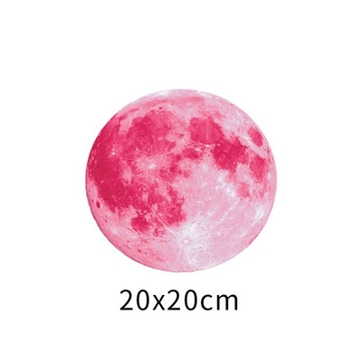 30 cm Gaismas sienas uzlīmes 3D Mēness uzlīmes bērnu istabai Dzīvojamās istabas guļamistabas dekorēšanai Mirdzošas mājas uzlīmes Tapetes
