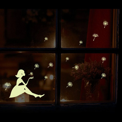 Mirdz tumsā Dinozauri/Tauriņš/Mēness/Visums/Delfīns/Mūzikas notis Rotaļlietas Uzlīmes Griestu uzlīmes Bērnu istabas bērniem