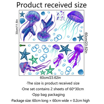 Koraļļu zemūdens dzīvnieku multfilmu sienas uzlīme bērnu istabai guļamistabai mājas apdarei fona tapetes pašlīmējošās uzlīmes