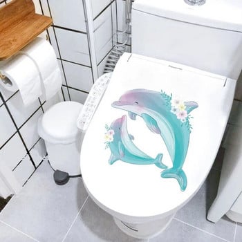 1 ΤΕΜ. Cute Whale Αυτοκόλλητο Τουαλέτας WC Αυτοκόλλητο Αυτοκόλλητο Τοιχογραφίας Αυτοκόλλητο Τοίχου Μπάνιου Καπάκι Τουαλέτας Αυτοκόλλητο Αυτοκόλλητο Διακόσμηση σπιτιού Διακόσμηση σπιτιού