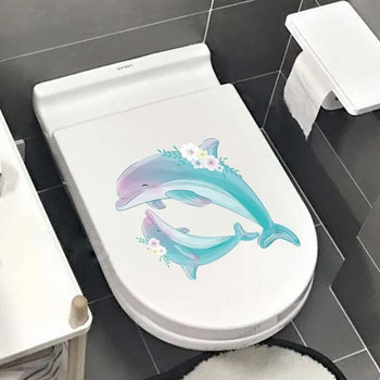 1 ΤΕΜ. Cute Whale Αυτοκόλλητο Τουαλέτας WC Αυτοκόλλητο Αυτοκόλλητο Τοιχογραφίας Αυτοκόλλητο Τοίχου Μπάνιου Καπάκι Τουαλέτας Αυτοκόλλητο Αυτοκόλλητο Διακόσμηση σπιτιού Διακόσμηση σπιτιού