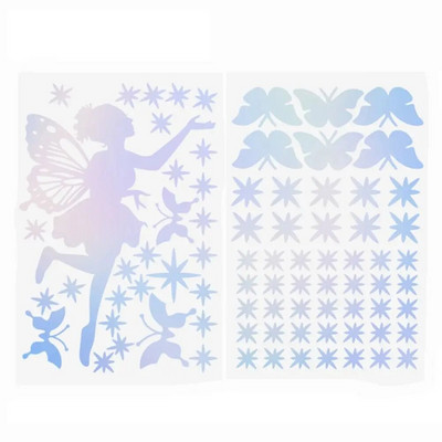 Φωτεινά αυτοκόλλητα DIY φωτεινά αυτοκόλλητα τοίχου Fairies Butterfly Decals Glow in Dark Διακόσμηση σπιτιού Στολίδι γάμου Παιδικό υπνοδωμάτιο