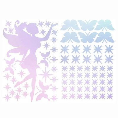 Φωτεινά αυτοκόλλητα DIY φωτεινά αυτοκόλλητα τοίχου Fairies Butterfly Decals Glow in Dark Διακόσμηση σπιτιού Στολίδι γάμου Παιδικό υπνοδωμάτιο