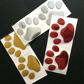 3D spoguļu automašīnas uzlīmes Kaķa suņa pēdas nospiedums kucēna naga pēdas nospieduma uzlīme Vējstikla uzlīmes Bufera automašīnas logu durvju uzlīmes 2 gab.