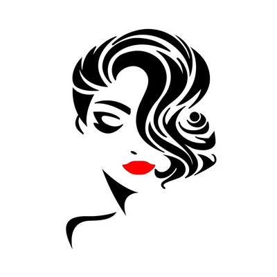 Γυναικείο πρόσωπο Beauty Αυτοκόλλητα τοίχου Beauty Studio δωμάτιο Διακοσμητικό αυτοκόλλητο μακιγιάζ Αυτοκόλλητο τοίχου τέχνης Τοιχογραφία αφαιρούμενη διακόσμηση σαλονιού