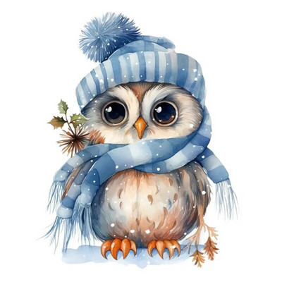 M415 Priecīgus Ziemassvētku pūces sienas uzlīmes noņemamas mājas dekorēšanas uzlīmes guļamistabas virtuvei viesistabas sienu dekorēšanai