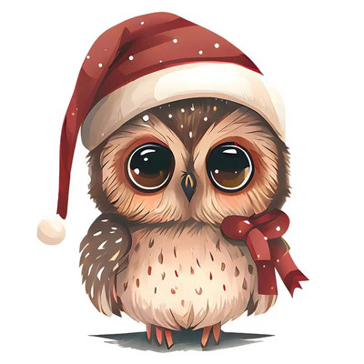 M415 Priecīgus Ziemassvētku pūces sienas uzlīmes noņemamas mājas dekorēšanas uzlīmes guļamistabas virtuvei viesistabas sienu dekorēšanai