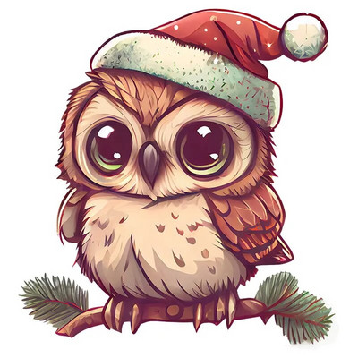 M415 Priecīgus Ziemassvētku pūces sienas uzlīmes noņemamas mājas dekorēšanas uzlīmes guļamistabas virtuvei viesistabas sienu dekorēšanai