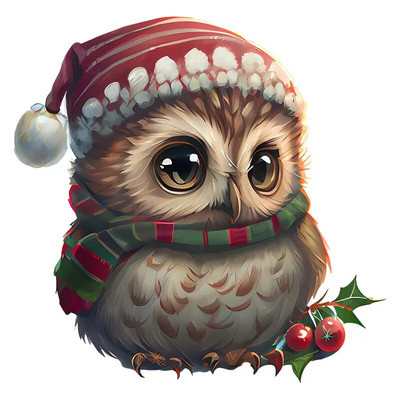 M415 Priecīgus Ziemassvētku pūces sienas uzlīmes noņemamas mājas dekorēšanas uzlīmes guļamistabas virtuvei viesistabas sienu dekorēšanai