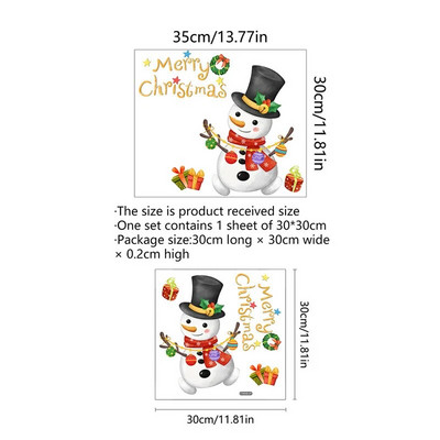 M3 Ziemassvētku dāvana Sniegavīrs Tualetes uzlīme Vannas istabas Tualetes Pārsega Uzlīme Sienas Uzlīmes WC Aksesuāri Jautri mājas dekorēšanai