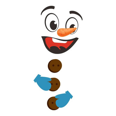 Nauji kalėdiniai neįprasti kūrybingi tualeto lipdukai, imituojantys 3D sniego senį, sienų lipdukai tualeto dekoravimo lipdukai