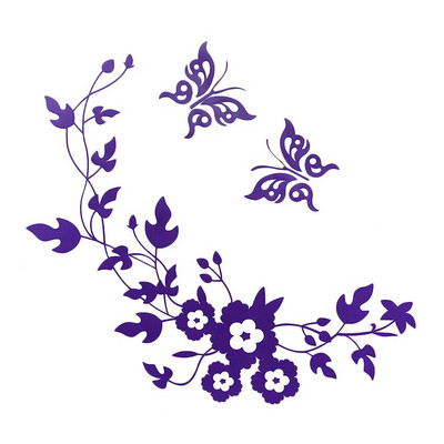 Armas naljakas uudne liblikas ja lilleline WC-istme/kleebis/kleebis Moodne 3D-seinakleebis Seinale Kodukaunistus Vannitoa kleebis