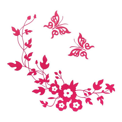 Armas naljakas uudne liblikas ja lilleline WC-istme/kleebis/kleebis Moodne 3D-seinakleebis Seinale Kodukaunistus Vannitoa kleebis