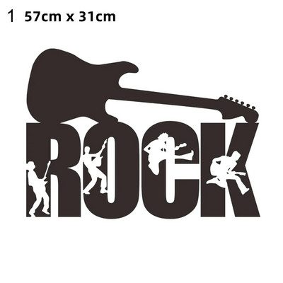 Seinakleebis Muusikariistamustriline Seinakleebised Isekleepuv PVC aknakaunistus Seinakleebis Kodukaunistus