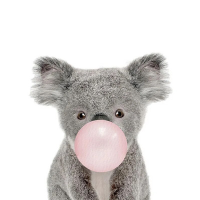 Three Ratels QCF36 Mielas triušiukas, juokingas gyvūnas, lipdukas vaikų kambario dekoravimas šaldytuvo tualeto lipdukai