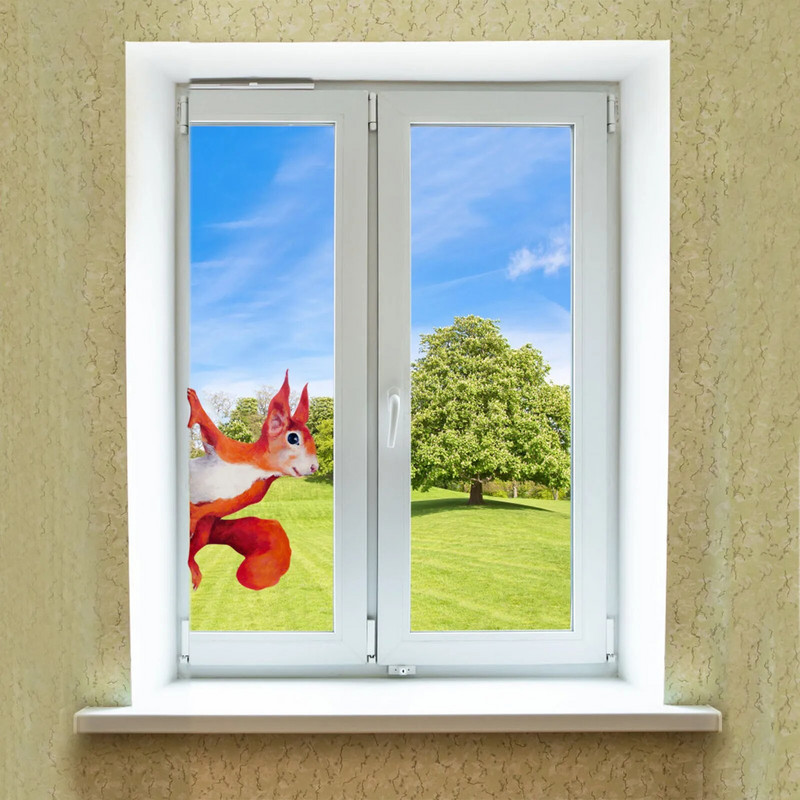 1/3/5 vnt Voverės sienų lipdukai Žvilgčiojantys sienos lipdukai, skirti kartu su „Four Seasons“ namų puošmena Наклейки На Стену