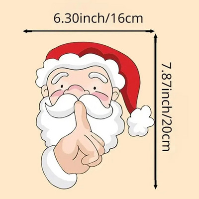 Kalėdų automobilio galinio lango priekinio stiklo banguojančių valytuvų lipni lipduko lipdukas Kalėdų kalėdiniam automobilio dekorui 1vnt