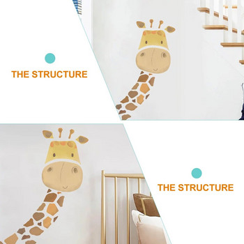 1 комплект стикери за стена за детска градина Художествени стенописи за детска стая Стикери за стена Жираф Животни Декорация за стена Стикери за стена Жираф