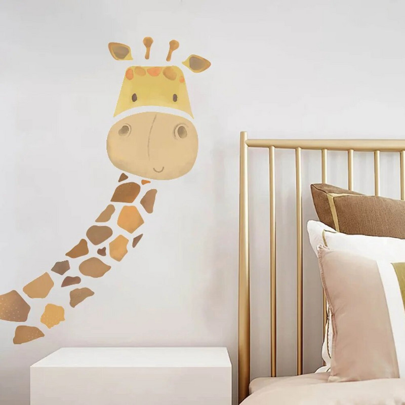 1 Σετ Αυτοκόλλητα τοίχου νηπιαγωγείου Τοιχογραφίες τοίχου παιδικού σταθμού Καμηλοπάρδαλη Αυτοκόλλητα τοίχου Ζώα Διακόσμηση τοίχου Καμηλοπάρδαλη Αυτοκόλλητα τοίχου