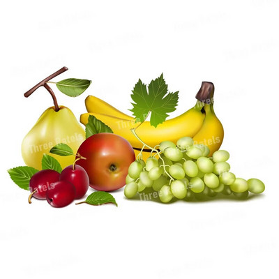 Three Ratels CC59 Ahvatlevad värskete puuviljade kleebised Köögi dekoratiivsed söögitoa kleebised