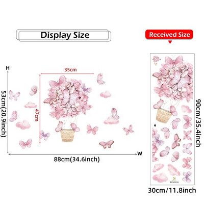 Animacinių filmų rožinė gulbė karūna balionų sienų lipdukai vaikų kambariams mergaičių kūdikių kambario miegamojo apdaila Mieli darželio sienų dekoro lipdukai