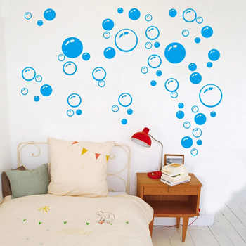 Αφαιρούμενη ταπετσαρία με κύκλο φυσαλίδων Αυτοκόλλητο τοίχου παραθύρου μπάνιου Σπίτι DIY Αυτοκόλλητα τοίχου από PVC αυτοκόλλητα