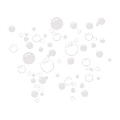 Burbulų apskritimo nuimamas tapetas Vonios kambario lango sienos lipdukas namuose „Pasidaryk pats“ PVC lipdukai Sienų lipdukai