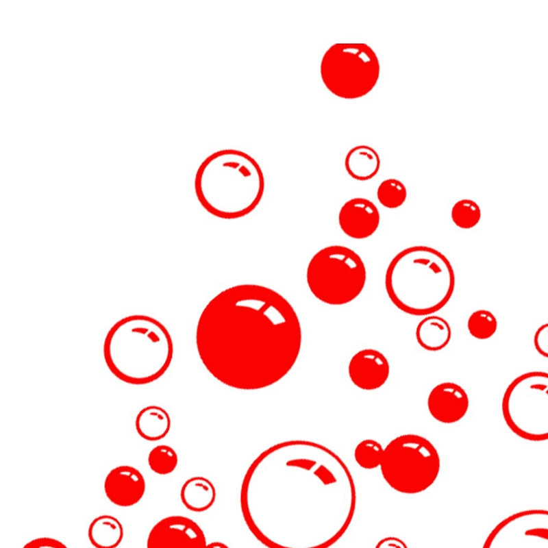 Burbulų apskritimo nuimamas tapetas Vonios kambario lango sienos lipdukas namuose „Pasidaryk pats“ PVC lipdukai Sienų lipdukai