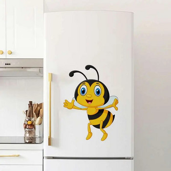 M479 Карикатура Сладка пчела Стикер за стена Фон за детска стая Декорация на дома Стенопис Тапети за всекидневна Забавен етикет