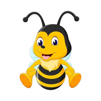 M479 karikatūra Jauka bišu sienas uzlīme bērnu istabas fons mājas dekorēšana sienas gleznojums viesistabas tapetes smieklīgi uzlīme