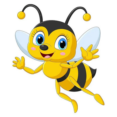 M479 karikatūra Jauka bišu sienas uzlīme bērnu istabas fons mājas dekorēšana sienas gleznojums viesistabas tapetes smieklīgi uzlīme