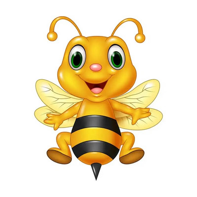 M479 karikatūra Jauka bišu sienas uzlīme bērnu istabas fons mājas dekorēšana sienas gleznojums viesistabas tapetes smieklīgi uzlīme