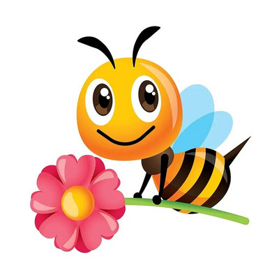 M479 karikatūra Jauka bišu sienas uzlīme bērnu istabas fons mājas dekorēšana sienas gleznojums viesistabas tapetes smieklīgi uzlīme