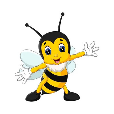 M479 karikatūra Jauka bišu sienas uzlīme bērnu istabas fons mājas dekorēšana sienas gleznojums viesistabas tapetes smieklīgi uzlīme