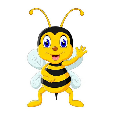 M479 karikatūra Jauka bišu sienas uzlīme bērnu istabas fons mājas dekorēšana sienas gleznojums viesistabas tapetes smieklīgi uzlīme