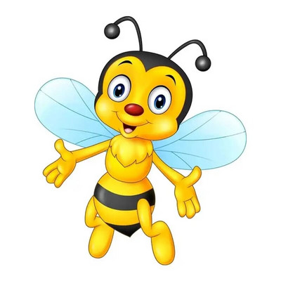 M479 karikatūra Jauka bišu sienas uzlīme bērnu istabas fons mājas dekorēšana sienas gleznojums viesistabas tapetes smieklīgi uzlīme