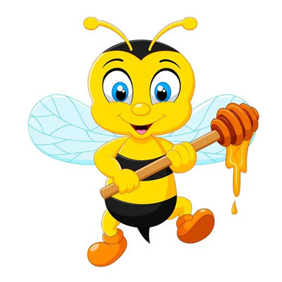 M479 karikatūra Jauka bišu sienas uzlīme bērnu istabas fons mājas dekorēšana sienas gleznojums viesistabas tapetes smieklīgi uzlīme