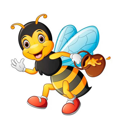 M479 karikatūra Jauka bišu sienas uzlīme bērnu istabas fons mājas dekorēšana sienas gleznojums viesistabas tapetes smieklīgi uzlīme