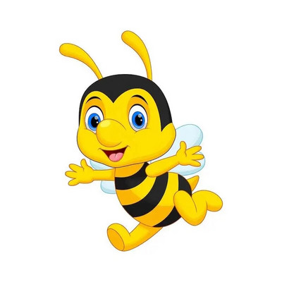 M479 karikatūra Jauka bišu sienas uzlīme bērnu istabas fons mājas dekorēšana sienas gleznojums viesistabas tapetes smieklīgi uzlīme