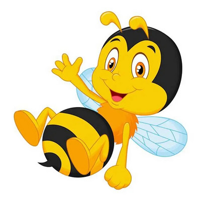 M479 karikatūra Jauka bišu sienas uzlīme bērnu istabas fons mājas dekorēšana sienas gleznojums viesistabas tapetes smieklīgi uzlīme