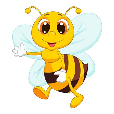 M479 karikatūra Jauka bišu sienas uzlīme bērnu istabas fons mājas dekorēšana sienas gleznojums viesistabas tapetes smieklīgi uzlīme