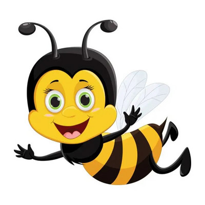 M479 karikatūra Jauka bišu sienas uzlīme bērnu istabas fons mājas dekorēšana sienas gleznojums viesistabas tapetes smieklīgi uzlīme