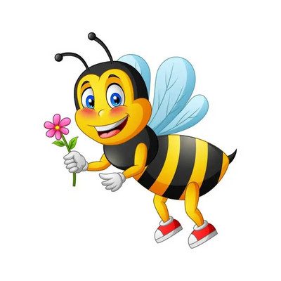 M479 karikatūra Jauka bišu sienas uzlīme bērnu istabas fons mājas dekorēšana sienas gleznojums viesistabas tapetes smieklīgi uzlīme