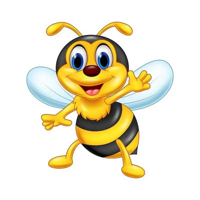 M479 karikatūra Jauka bišu sienas uzlīme bērnu istabas fons mājas dekorēšana sienas gleznojums viesistabas tapetes smieklīgi uzlīme