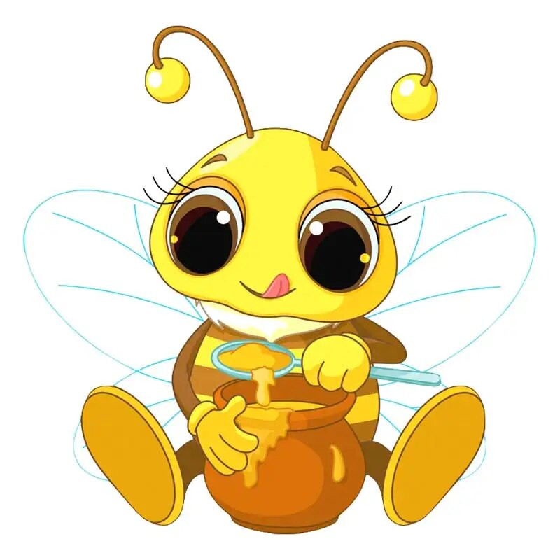 M479 karikatūra Jauka bišu sienas uzlīme bērnu istabas fons mājas dekorēšana sienas gleznojums viesistabas tapetes smieklīgi uzlīme