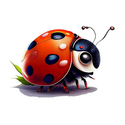 M701 Jauka mārīte karikatūras sienas uzlīme bērnu istabas fons mājas dekorēšana sienas gleznojums viesistabas tapetes smieklīgi uzlīme