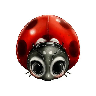 M701 Jauka mārīte karikatūras sienas uzlīme bērnu istabas fons mājas dekorēšana sienas gleznojums viesistabas tapetes smieklīgi uzlīme